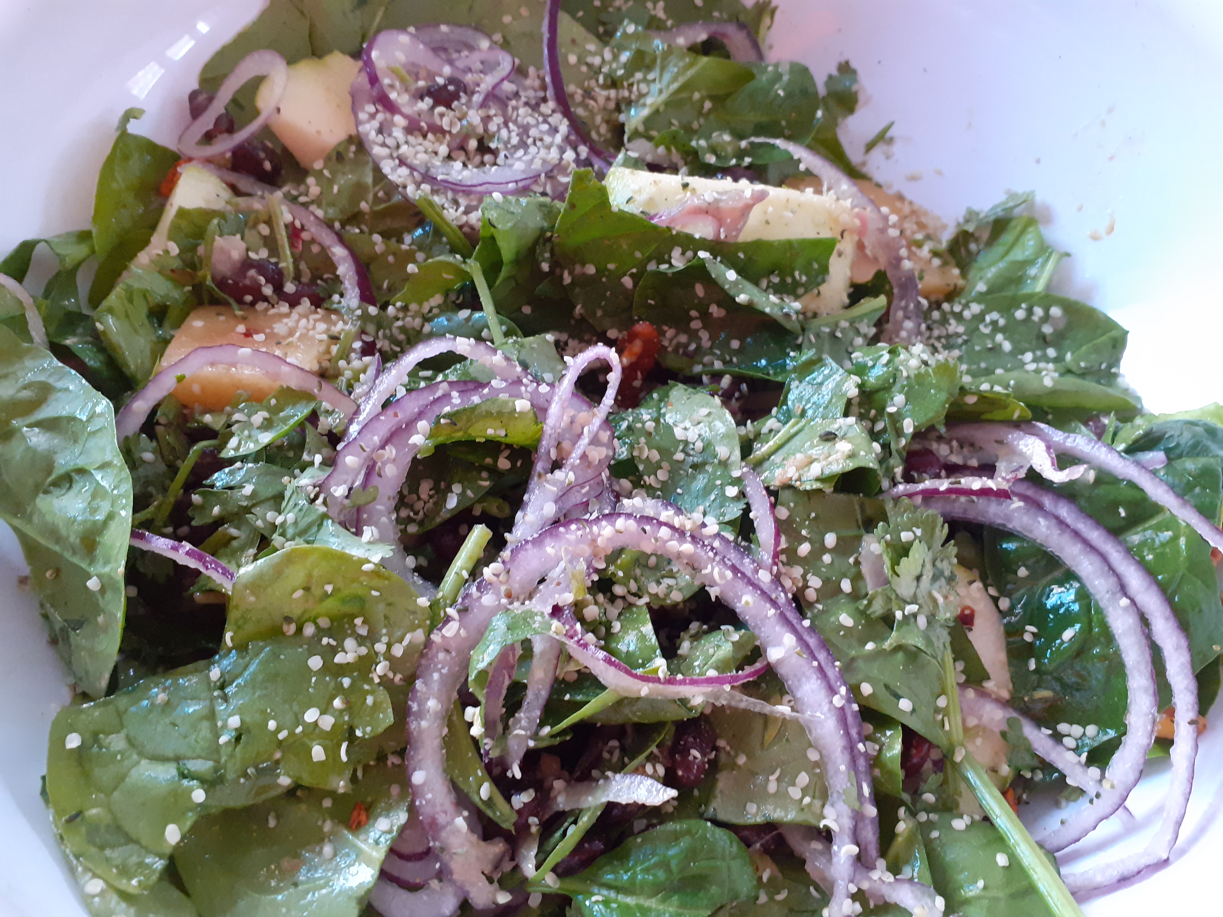 Salade de haricots noirs - Kala Chola Salad