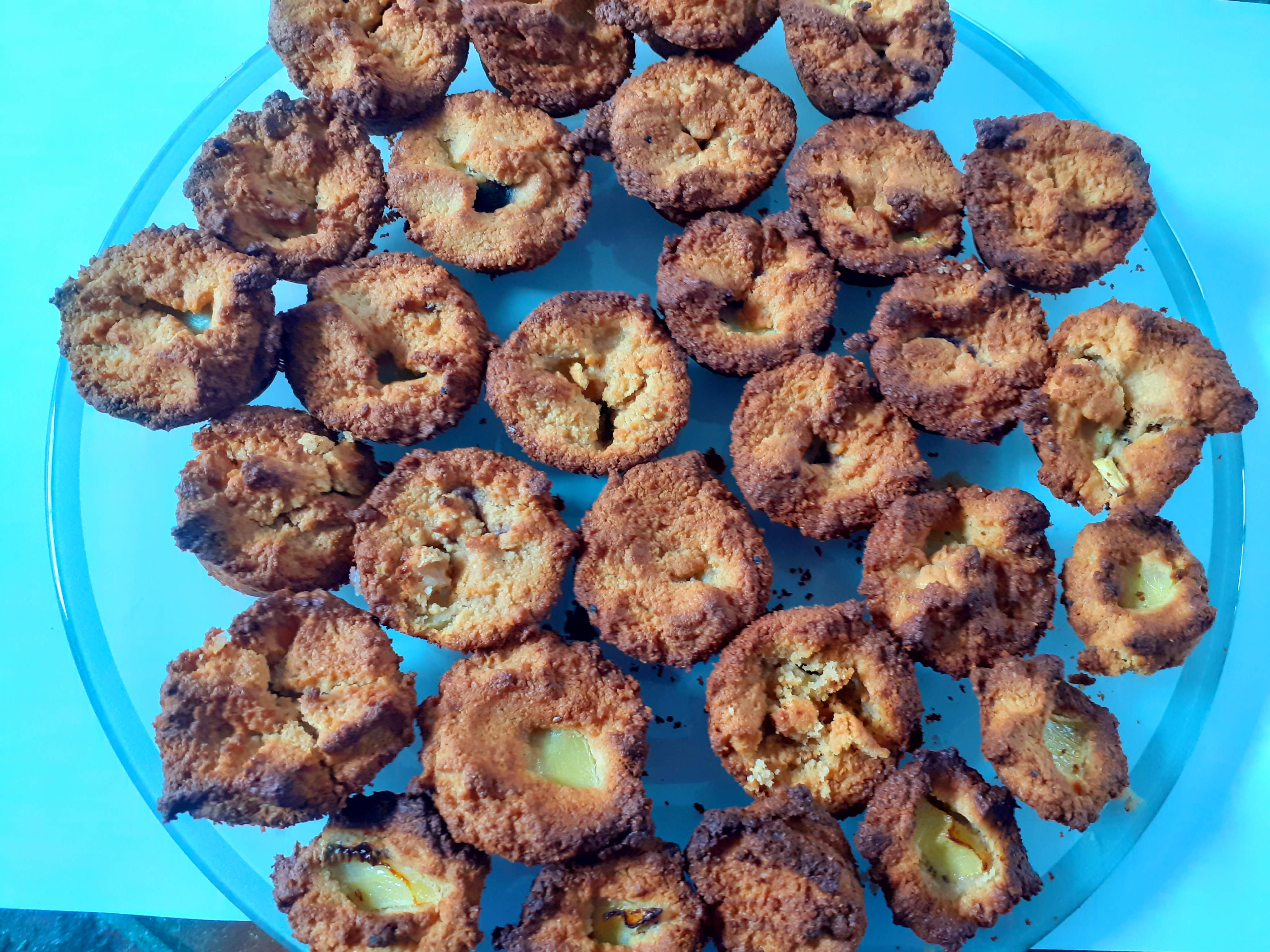 Muffins aux bleuets avec miso blanc